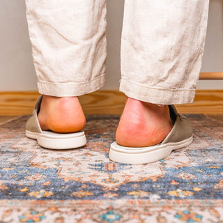 Zelli Italia Soro Men’s Shoes Gray Suede Goat-Skin Leather Sandal (ZEL1014)-AmbrogioShoes