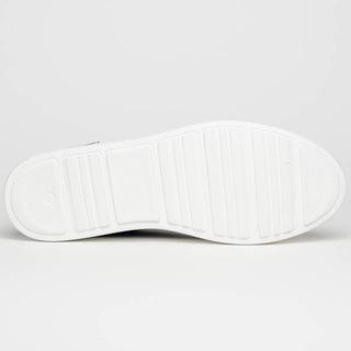 Zelli Italia Spettacolare Men's Shoes Black Pebble Grain Calf-Skin Leather Slip-On Sneaker (ZEL1051)-AmbrogioShoes