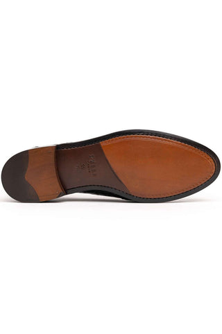 Zelli Italia Tuscany Black Crocodile Skin Penny Loafer (ZEL1000)-AmbrogioShoes
