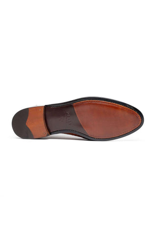 Zelli Italia Tuscany Cognac Crocodile Skin Penny Loafer (ZEL1000)-AmbrogioShoes