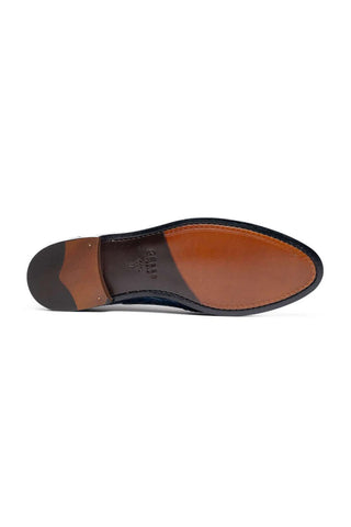 Zelli Italia Tuscany Navy Crocodile Skin Penny Loafer (ZEL1000)-AmbrogioShoes