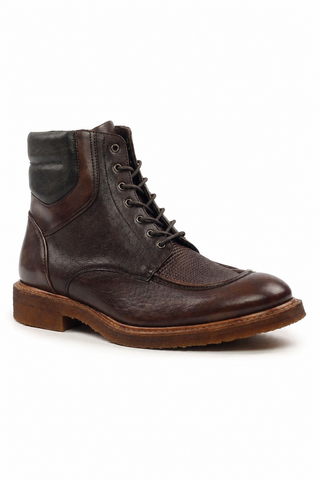 Ambrogio Leather Derby Boots-AmbrogioShoes