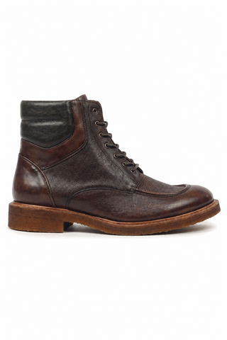 Ambrogio Leather Derby Boots-AmbrogioShoes