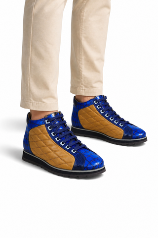 Carrucci KB626-13E Blue Cognac top view