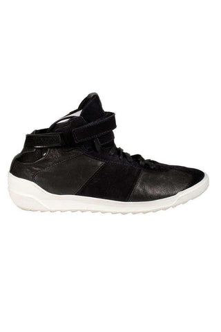 Burberry Men's Designer Shoes Black High-Top Leather Sneakers (BUR039)-AmbrogioShoes