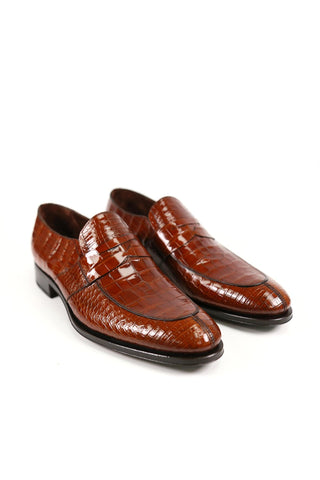 Caporicci 3321 Alligator Penny Loafer-AmbrogioShoes