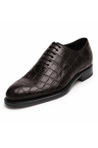 Caporicci Style 5952 Chestnut genuine alligator oxford, top front product view