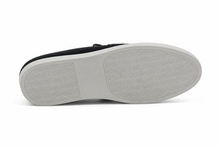 Carrucci KS529-07 Linen Penny Loafer - Black - AmbrogioShoes