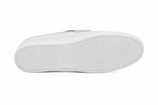 Carrucci KS529-07 Linen Penny Loafer - Cream - AmbrogioShoes
