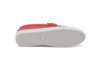 Carrucci KS529-07 Linen Penny Loafer - Red - AmbrogioShoes