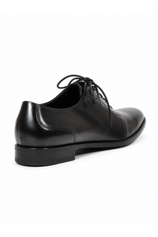 Cesare Paciotti Dark Calf Black Dan Q Leather Oxfords CPM2572 rear heel view