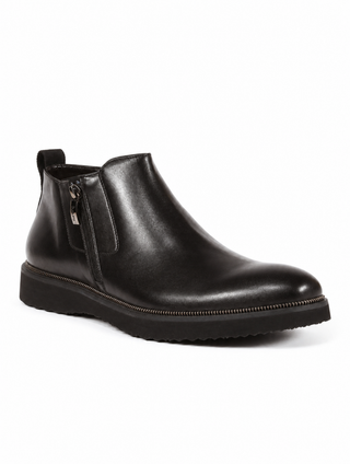 Cesare Paciotti Vit Mat Black Leather Boots CPM3056 front three quarter hero