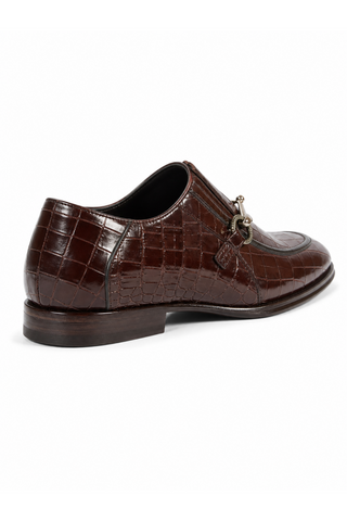 Cesare Paciotti Luxury Italian Men's Designer Shoes Cocco Lux T Moro Brown Loafers (CPM5003)