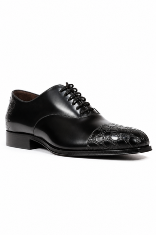 Cesare Paciotti Vit Corsaro Black Oxfords CPM5009 front three quarter