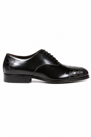 Cesare Paciotti Vit Corsaro Black Oxfords CPM5009 side profile