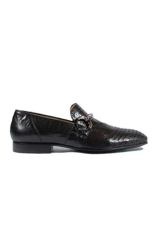 Cesare Paciotti Luxury Italian Men's Designer Shoes Magic Baby Black Struz Leather Loafers (CPM2618)-AmbrogioShoes