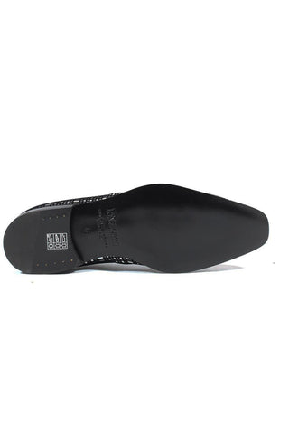 Cesare Paciotti Luxury Italian Men's Designer Shoes Panello Flok Bian / Nero Leather Oxfords (CPM2651)-AmbrogioShoes