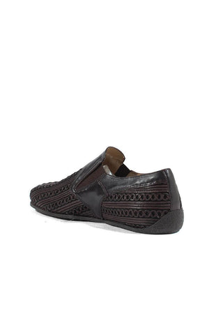 Cesare Paciotti Luxury Italian Men's Designer Shoes Pannelo Black Leather Loafers (CPM2638)-AmbrogioShoes