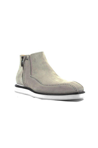 Cesare Paciotti Luxury Italian Men's Designer Shoes Vit Camoscio Fumo Grey Suede Boots (CPM2637)-AmbrogioShoes