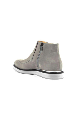 Cesare Paciotti Luxury Italian Men's Designer Shoes Vit Camoscio Fumo Grey Suede Boots (CPM2637)-AmbrogioShoes