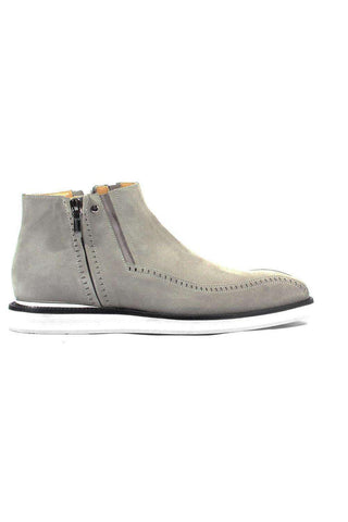 Cesare Paciotti Luxury Italian Men's Designer Shoes Vit Camoscio Fumo Grey Suede Boots (CPM2637)-AmbrogioShoes
