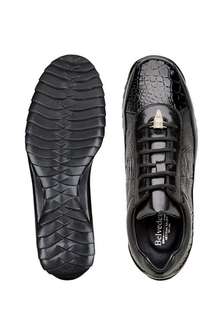 Belvedere Coda Alligator & Leather Sneaker