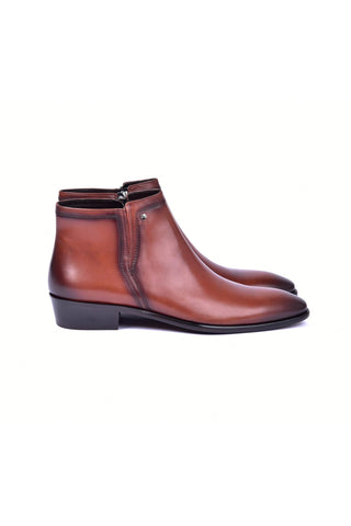 Corrente 3200HS Leather Boot - Tan-AmbrogioShoes