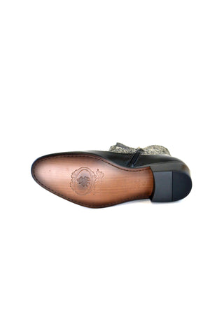 Corrente 3273 Leather & Python Boot - Gray-AmbrogioShoes
