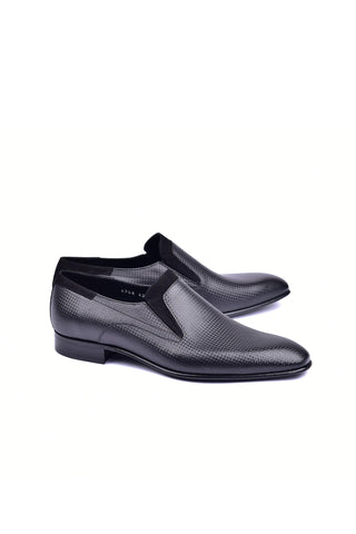 Corrente 4748 Leather Loafer - Black-AmbrogioShoes