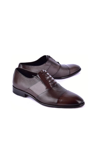 Corrente 5691 Deer Oxford - Brown-AmbrogioShoes