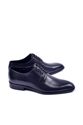 Corrente 6291 Leather Derby - Black-AmbrogioShoes