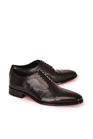 Corrente 6694 Leather Oxford - Black-AmbrogioShoes