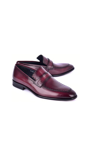 Corrente 6797 Buffalo Penny Loafer - Cordovan-AmbrogioShoes