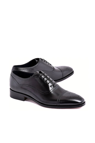 Corrente 7960 Leather Oxford - Black-AmbrogioShoes