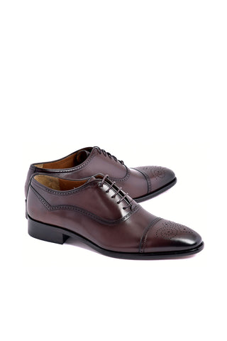 Corrente 7960 Leather Oxford - Brown-AmbrogioShoes
