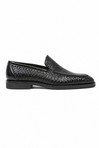 Dellamoda luxury image 01 · Artioli Gradara Woven Napa Leather Loafers