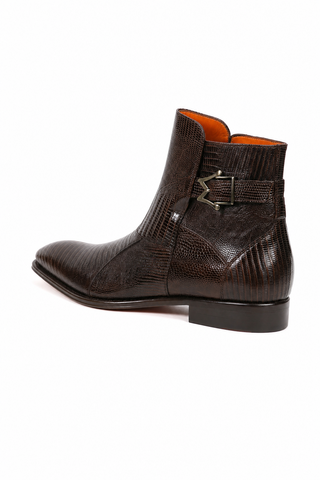 Dellamoda luxury image 03 · Mezlan 50228-L Lizard Buckle Boot (MZ3925)