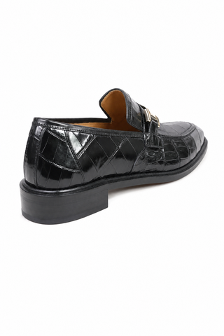 Dellamoda luxury image 03 · Mezlan 50222-J Alligator Horse-Bit Loafer (MZ3924)