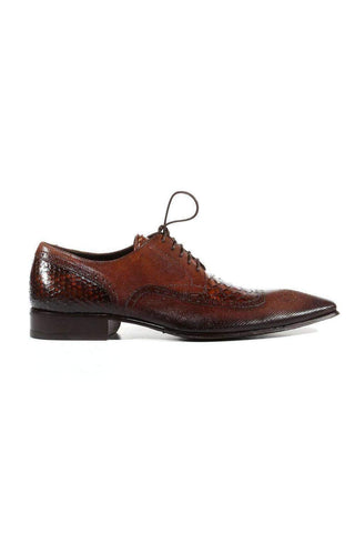 Jo Ghost Men's Designer Shoes Inglese Crust Leather Oxfords (JG2301)-AmbrogioShoes