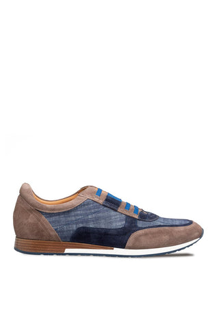 Mezlan Caleta Suede & Linen Sneaker - view 1