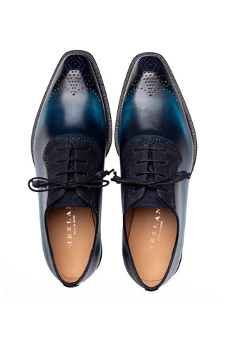 Mezlan Bretton Suede & Leather Oxford