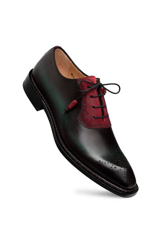 Mezlan Bretton Suede & Leather Oxford