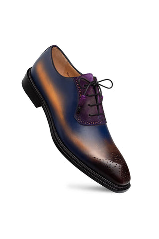 Mezlan Bretton Suede & Leather Oxford