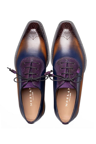 Mezlan Bretton Suede & Leather Oxford