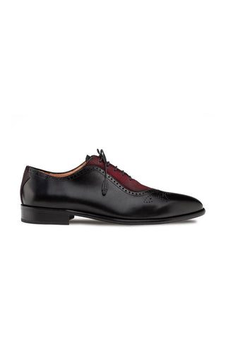 Mezlan Eagle Suede & Leather Oxford
