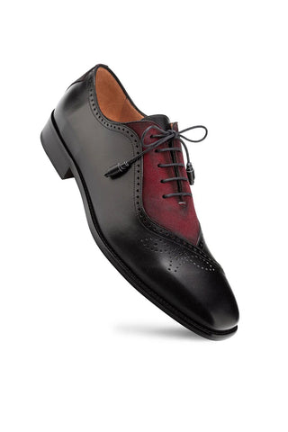 Mezlan Eagle Suede & Leather Oxford