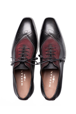 Mezlan Eagle Suede & Leather Oxford