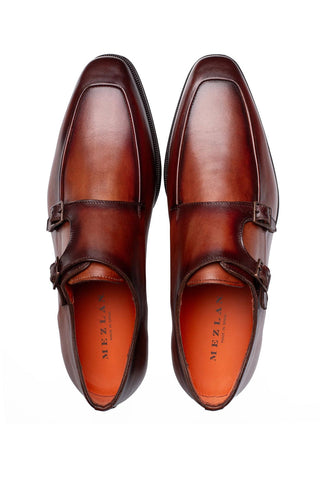 Mezlan Berkshire Leather Double Monk-Strap
