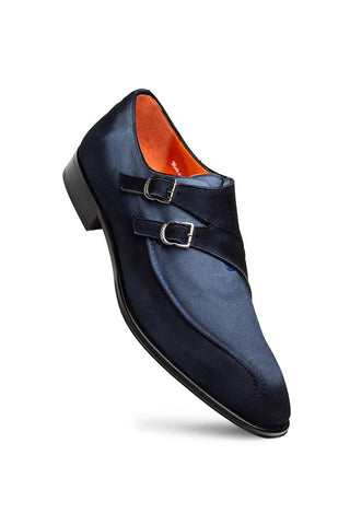 Mezlan Cascade Suede Double Monk-Strap