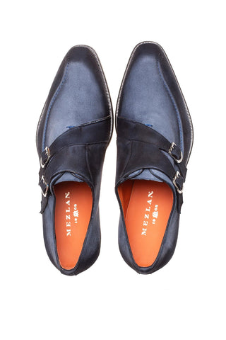 Mezlan Cascade Suede Double Monk-Strap